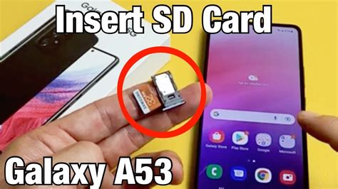 samsung a53 5g sd card slot|Can You Put An SD Memory Card In A Samsung Galaxy A53 5G .